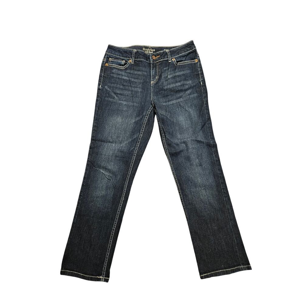 Simply Vera Vera Wang Straight Leg Jeans Denim
